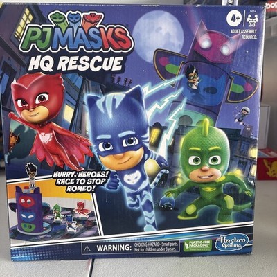 PJMASKS HQ Rescue Action Fun Game Gameboard 4 Charters Etc. Complete Hasbro Eone