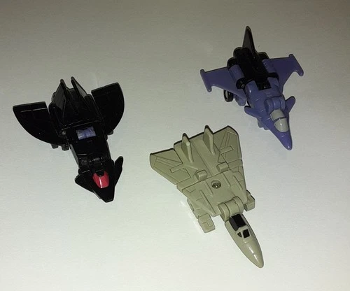 Vintage G1 Micromasters Transformers Air Patrol Plane Set Lot Whisper Strike