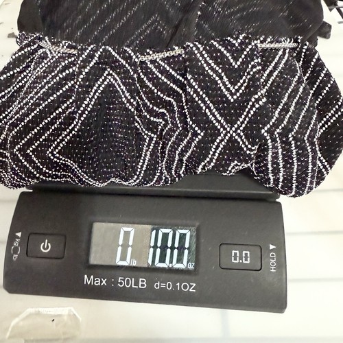 Catherines Womens Top Shirt Size 4X Black Silver Sparkle Tunic Slinky Shimmer - Picture 11 of 11