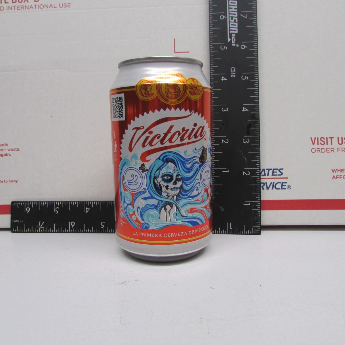 LE Victoria Day of the Dead empty beer cans Dia De Los Muertos