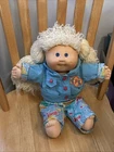 Vintage Cabbage Patch Kids Doll Designer Club 1989 CPK Jacket Blonde Girl Blue