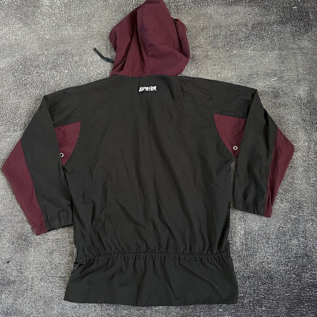 ジャケット・アウター Reebok Above The Rim Anorak Hoodie Mens Vintage 90s Reebok Above The Rim Color Block Anorak