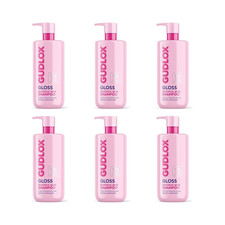 Gudlox Gloss Glycolic Acid Sulphate-Free Shampoo 400ml - Pack of 6 4.44 per litre