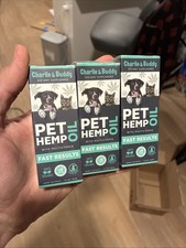Charlie Buddy Pet Hemp Seed Oil 30 mL New In Box Three Pack Exp05/2027