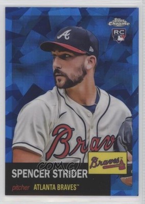 2022 Topps Chrome Platinum Anniversary 1/100 Spencer Strider #186 Rookie RC 0e8z