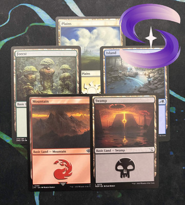 100 Basic Lands Magic: The Gathering (20 of Each)