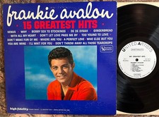 FRANKIE AVALON~15 GREATEST HITS~1964 WHITE LABEL PROMO US MONO~FIRST PRESSING