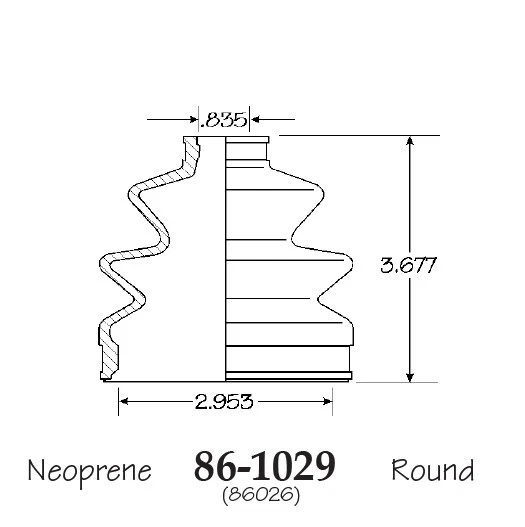 Bota de eje CV interior y exterior para Honda CRX 1500, 1500 Si, 1600 1988-1991 pasajero Foto 2 de 3