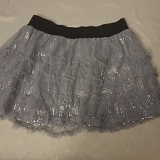 Justice Girls Sz 12 Shimmery Skirt