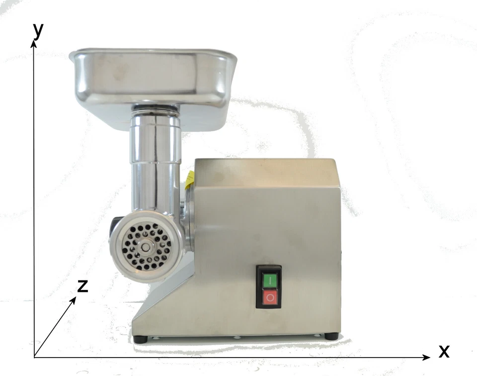 TRITACARNE MOD 8 CE PROFESSIONALE per piccola ristorazione carena INOX - Immagine 2 di 2