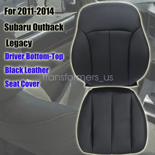 For 2010-2014 Subaru Outback Front Bottom & Back Black Seat Cover Perforated - Foto 60 di 130
