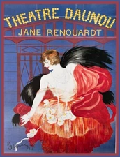 10407.Decor Poster.Room wall art home interior design.Jane Renouardt Red Dress