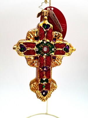 Radko Golden Rood Christopher Radko - Baroque Rood #1017613 Jeweled Cross | eBay