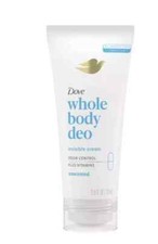 Dove Whole Body Aluminum Free Invisible Cream Deodorant Unscented 2.5floz