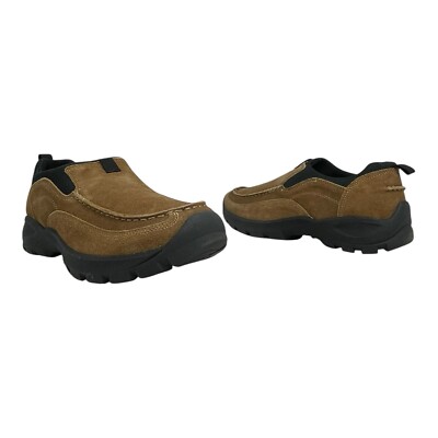 LANDS END Mens 8EE 8 EE Suede Leather Loafers Slip On All 