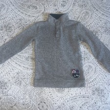 365 Kids From Garanimals Explorer Boys grey Heather Three-Button Pullover size 7