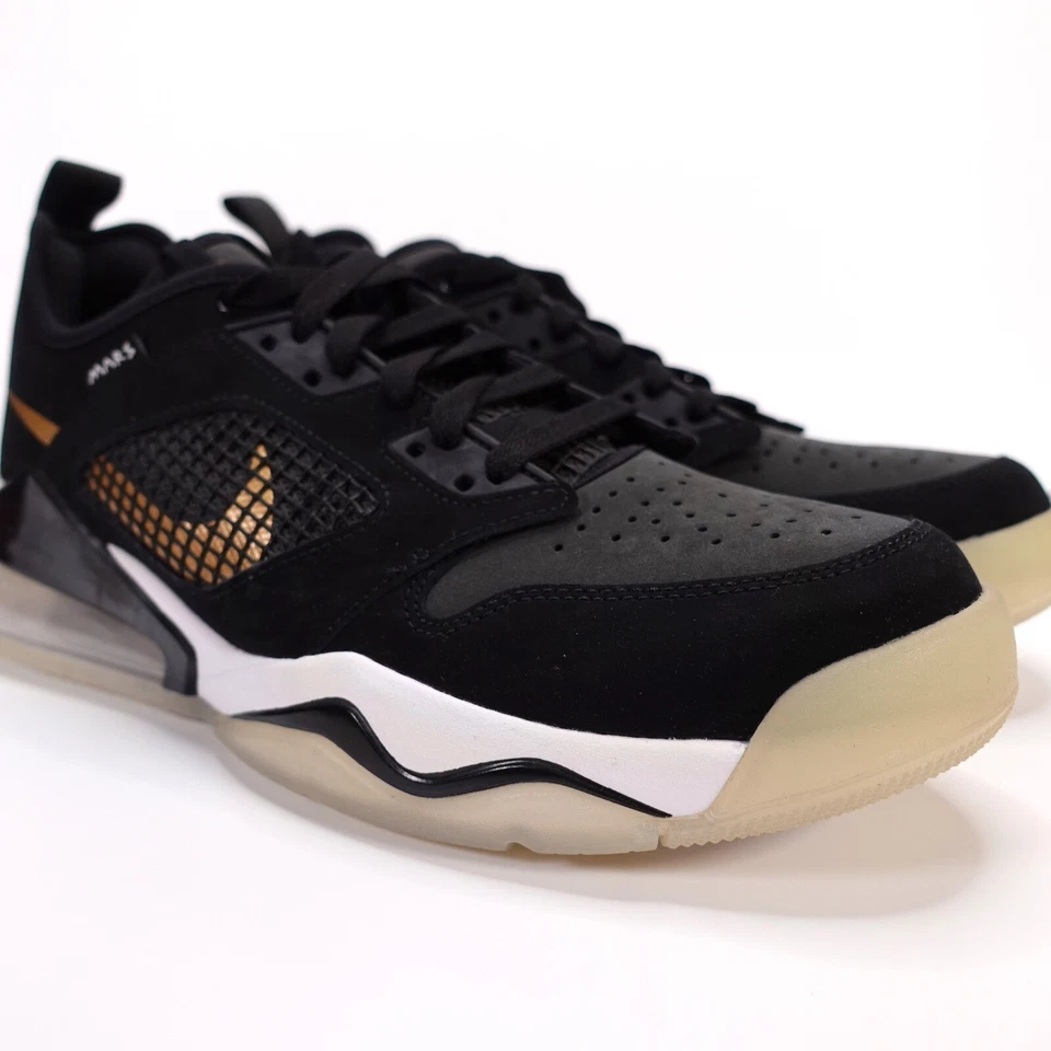 Nike Air Jordan Mars 270 Negro Dorado Blanco CK1196-017 Para hombres Talla 9 Muestra Rara Foto 3 de 4