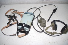 Altes Funkgerät frühe Bundeswehr Telefunken Teleport VI mit Antenne Kopfhörer ..