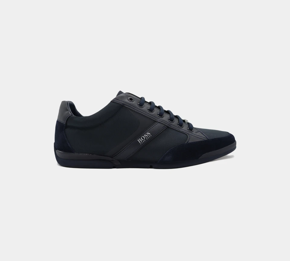 Leather low trainers Boss Black size 10 UK in Leather - 39867943