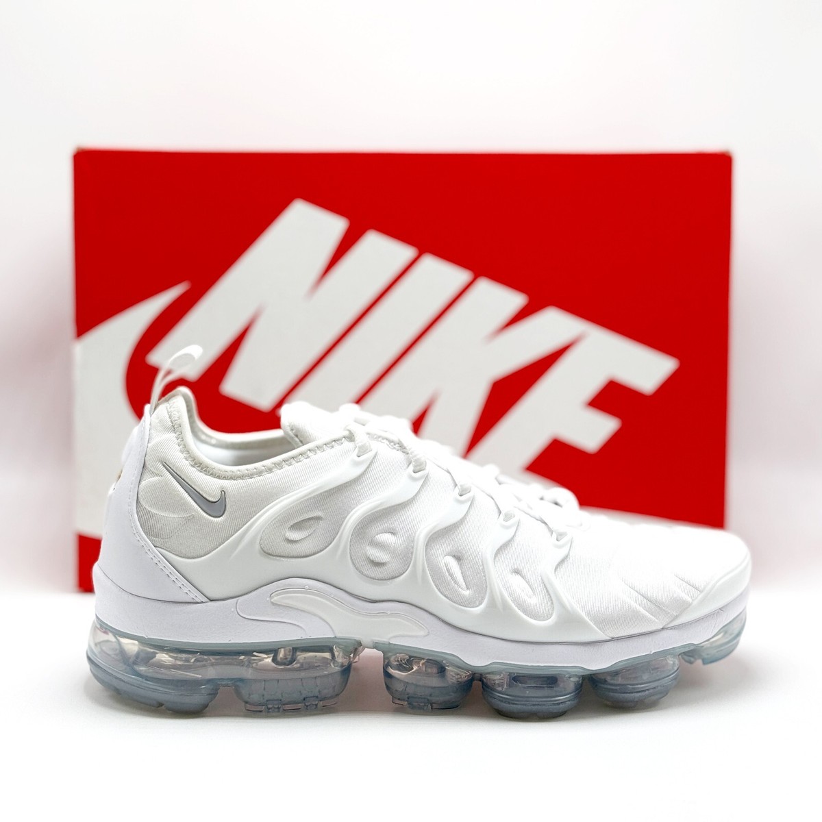 Size 8 - Nike Air VaporMax Plus White for sale online | eBay