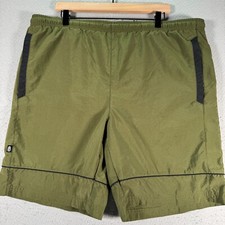 Vintage Nike Swim Shorts Mens Large Green Mesh Lined Beach Surf Trunks Y2K 9"