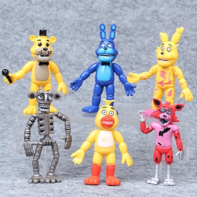 Five Nights At Freddy's PVC Action Figures 6 pc Set 4''