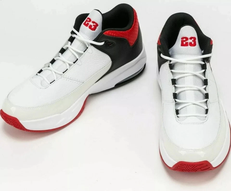 Zapatillas de baloncesto Jordan Max Aura3 blancas rojas universitarias negras CZ4167-160 12,5 Foto 3 de 4