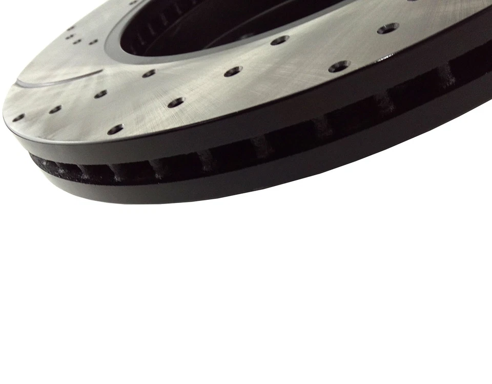 Front Drilled Brake Rotors and Ceramic Pads for 2004 - 2007 2008 Ford F-150 4WD Foto 3 de 4