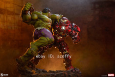 Sideshow 200571 Marvel's Hulk vs. Iron Man vs. Hulk Mech Statue In Stock