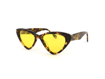 Sonnenbrille SUN LOVERS SLAT8069 Damen Cat Eye Havanna dunkel/gelb