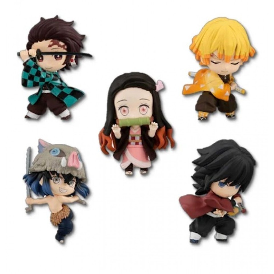 Surtido de mini figuras de Demon Slayer Chibi Masters