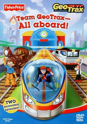 Fisher-Price / Team GeoTrax - All Aboard! / **SEALED** DVD Video!
