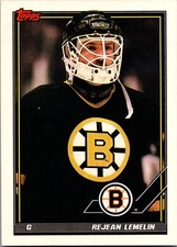 1991-92 Topps - #497 Rejean Lemelin