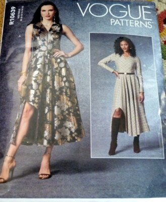 NEW DRESS VOGUE Sewing Pattern 8-10-12-14-16 UNCUT R10642 | eBay