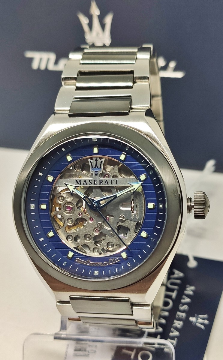 Buy Maserati R8823139003 Triconic Men's Automatic Watch 40mm 10atm