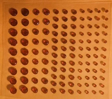 CraftbuddyUS 240pcs Red Self Adhesive Rhinestone Gems Craft, 2,3,4,5mm Gems