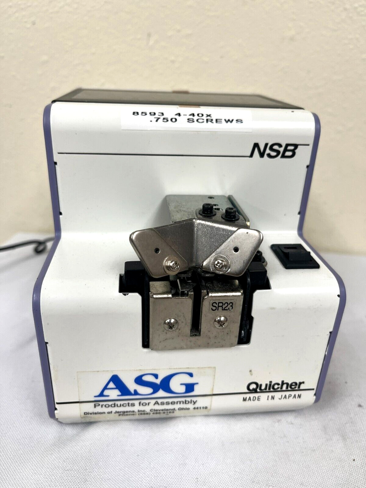 ASG Screw Feeders Presenters quicher interchangeable rail screw presenter