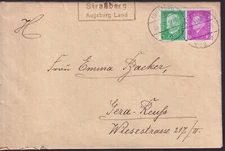 DR, Mi. 411,435, Postst. II, Straßberg/Augsburg Land, 26.1.31, U RS MGL.
