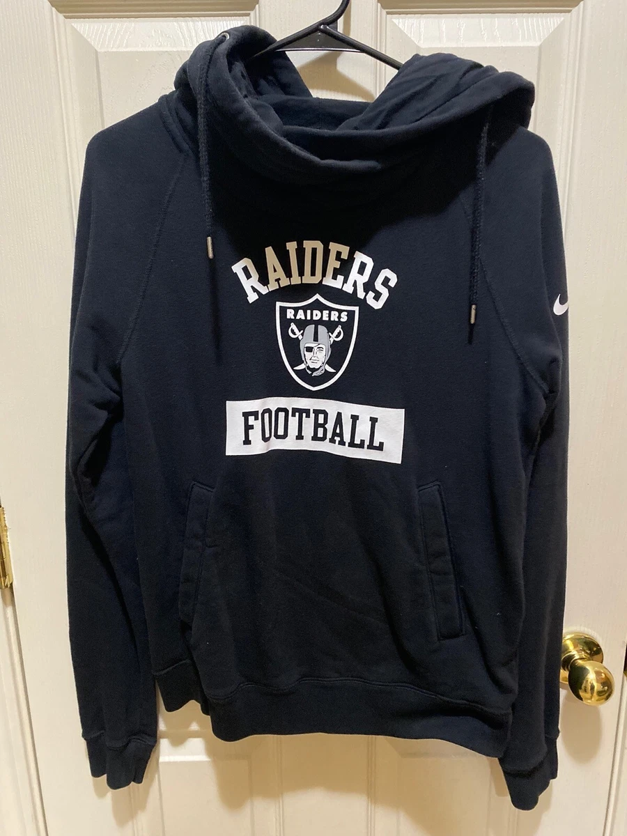 Women's Nike Team Apparel Las Vegas Raiders Hoodie Sweatshirt Black  Size Medium