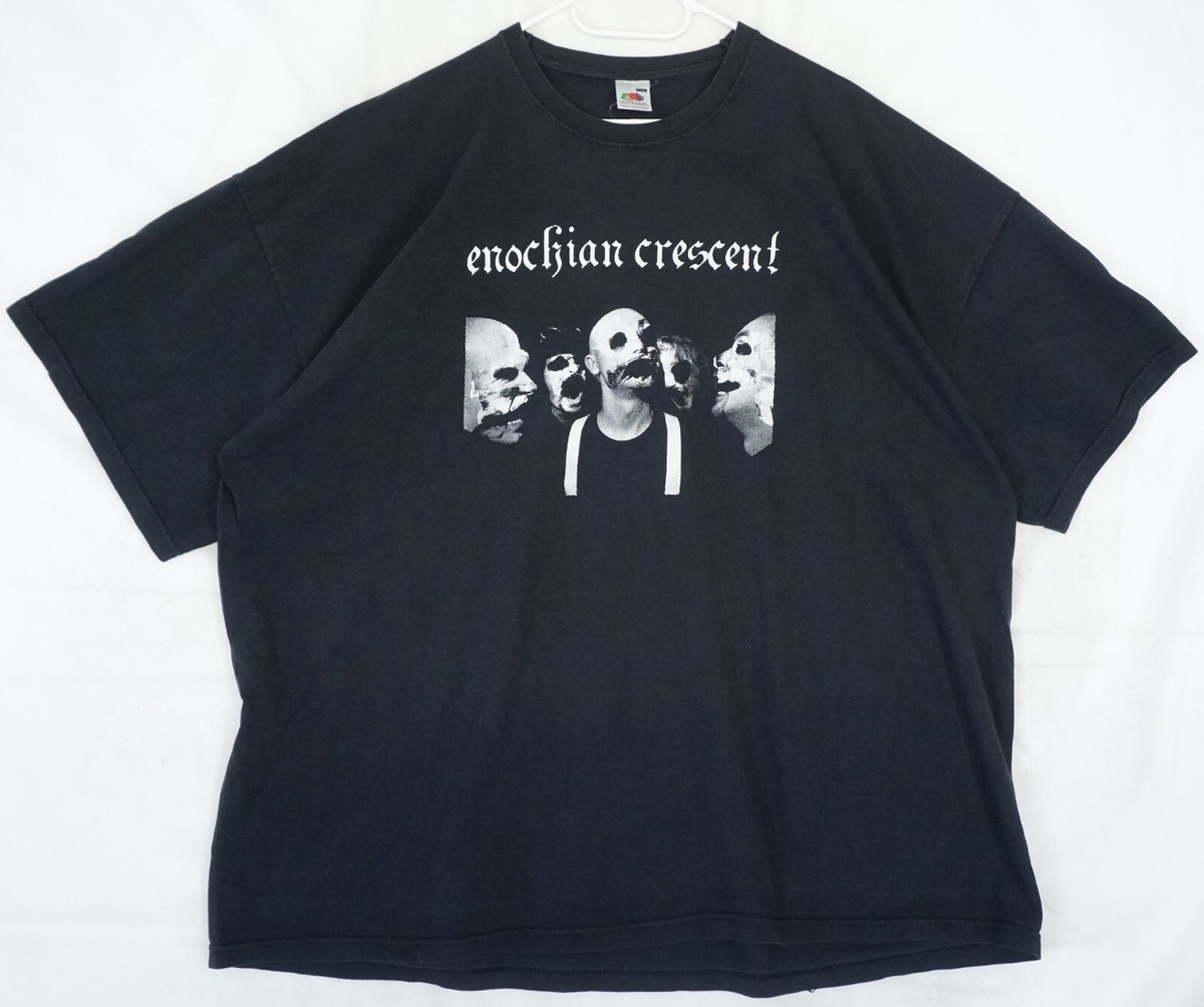 Enochian Crescent Metal Band Print T-Shirt Men's 3XL