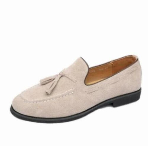 Mens Tassel Faux Suede Slip on Belgian Dress Shoes Driving Loafers Oxfords - Picture 11 of 15
