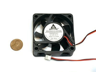 1 piece Computer case 2Pin 6025 DC Fan 12V 6cm 60x60x25mm Motor Cooling C38