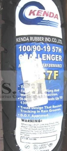 NEUMÁTICO DELANTERO HONDA CB450 CB500T CX500 CB550 VT600 CB750 CB900 GL1000 CBX KENDA Foto 2 de 4