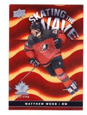 2023 Upper Deck Team Canada Juniors Skating The Wave SSP SW-49 MATTHEW WOOD