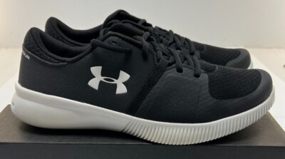 Men's Under Armour Zone 3 Style 3000333-001 Athletic Shoe Black / White NWD