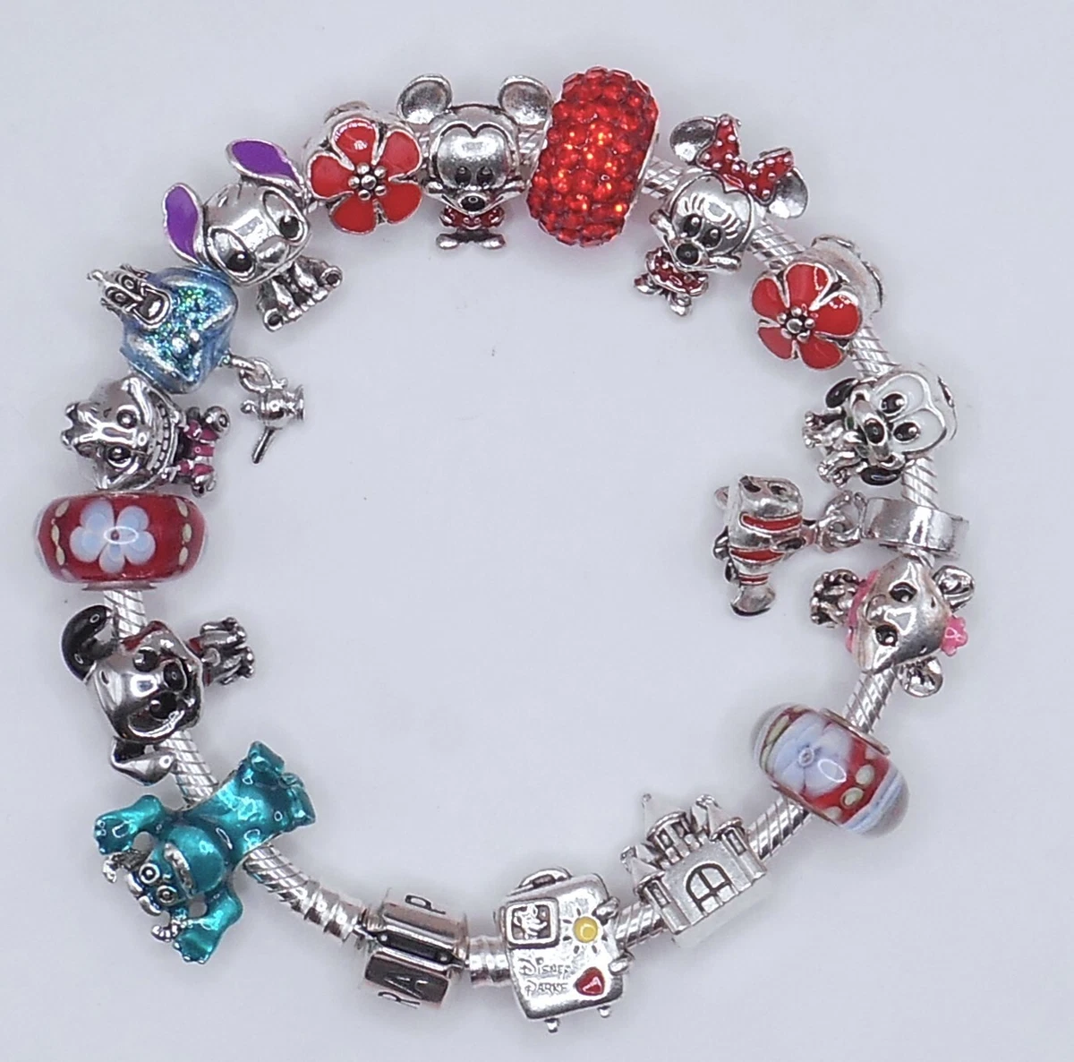 Pandora red charm bracelet deals