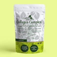 Collagen Peptides Coenzyme Q10 , A C D B12 E B2 Zinc Hyaluronic Acid