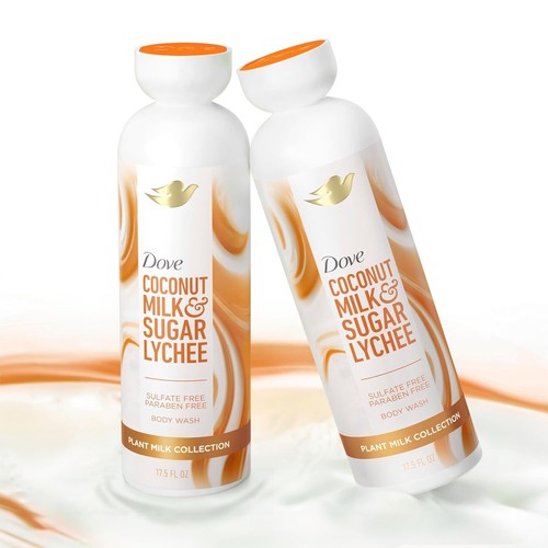 Dove Plant Milk Cleansing Body Wash Coconut 17.5 fl oz - Picture 5 of 7