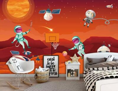 3D Planet Astronaut A28 Wallpaper Wall Mural Removable Self-adhesive Sticker Zoe