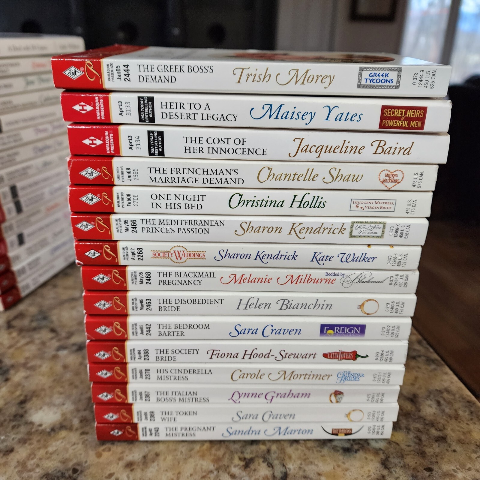 Harlequin Presents Lot of 58 Multiple Authors Romance Paperbacks Lot A